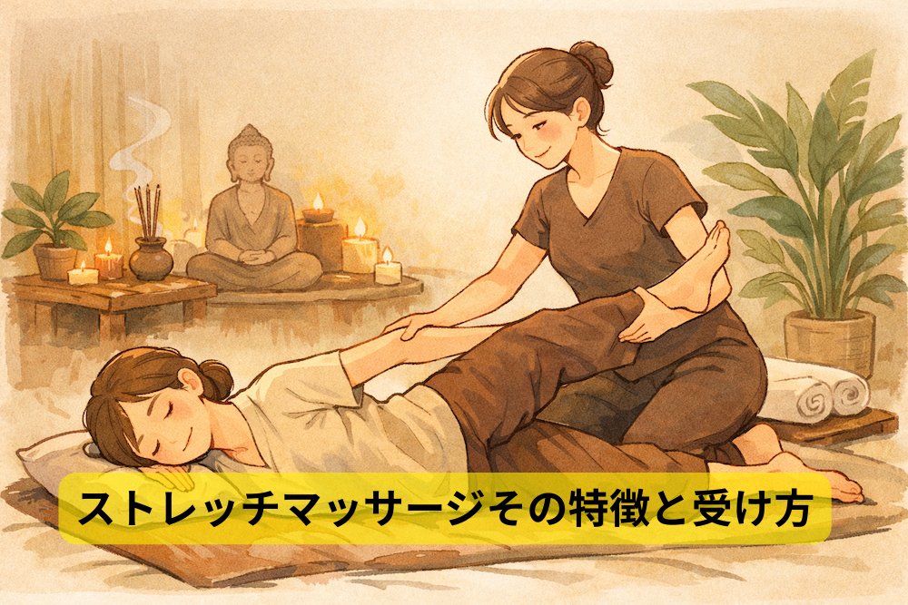 ストレッチを取り入れたマッサージ｜（タイ古式）マッサージの魅力