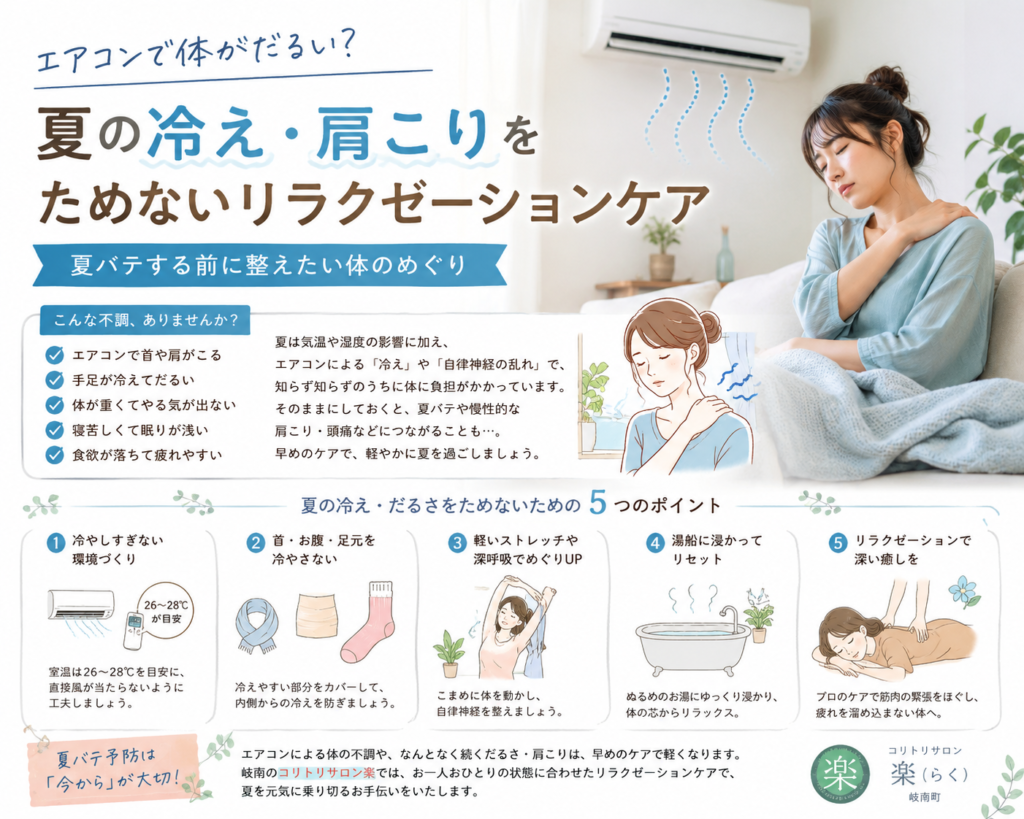 エアコン疲れ 肩こり